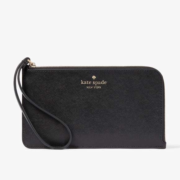 Kate Spade NWT Lucy Saffiano leather L Zip wristlet new with tags & factory wrap